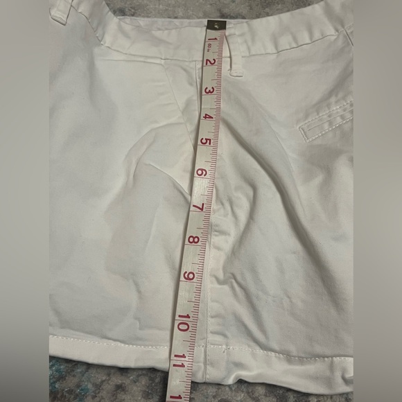 🥥Belted Cotton shorts with 2 front pockets.  Sz 6. Bright White - Picture 4 of 6